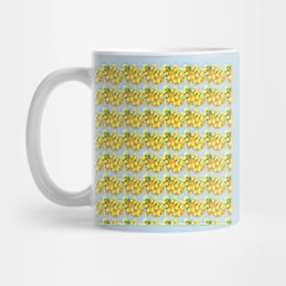 Yellow rose pattern Mug